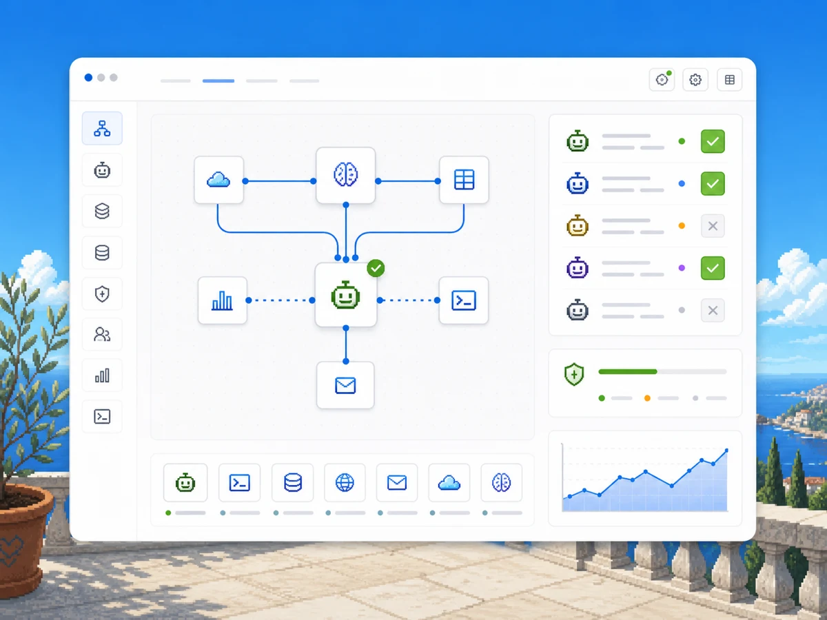 Dashboard degli strumenti AI Hoplo, in stile italiano